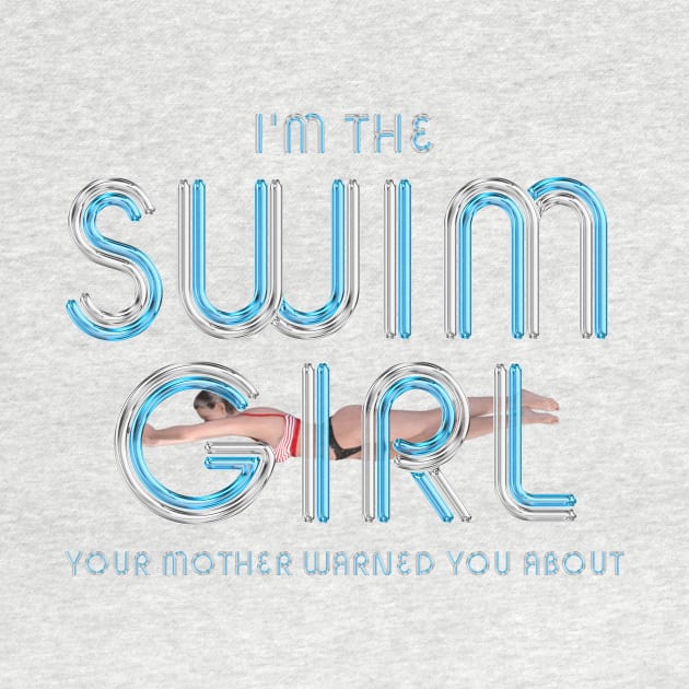 Swimmer Slogan Fun by teepossible